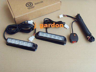 Dc12v new emergency 2x 6 led high power 1w strobe light a12-1w