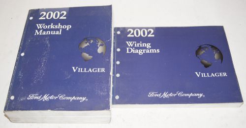 2002 ford villager factory oem shop service manual + electrical wiring diagram