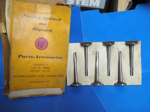 Kaiser-frazer exhaust valves n.o.s. 6 cyl.eng.1951-1954 henry-j mldsi.#208820