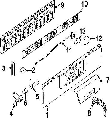 Nissan 90503zp50a genuine oem factory original lock