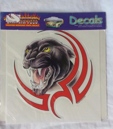 Black panther with tribal window vehicle vinyl decal sticker graphic tattoos 5”