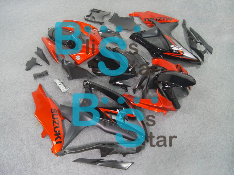 Injection fairing kit set fit gsxr600 gsxr750 gsx-r600 gsx-r750 2008-2010 48 w7