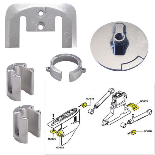 Tecnoseal anode kit w/hardware - mercury bravo 1 - magnesium -20803mg