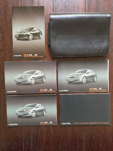 2013 acura ilx owner&#039;s owner manual user guide with leather pouch. complete set