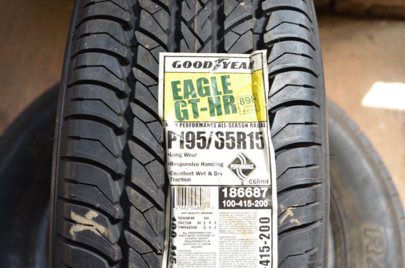 1 new 195 65 15 goodyear eagle gt-hr tire