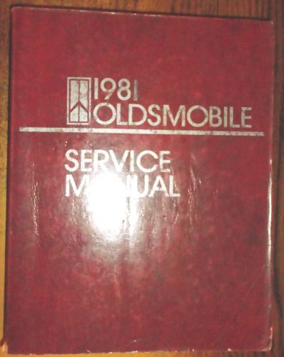 1981 oldsmobile &amp; toronado service shop repair manual 81 olds oem gm