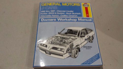 Haynes general motors j-cars owners workshop manual 82-87