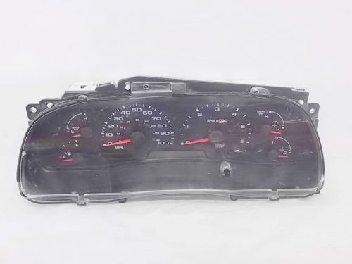 02 03 ford f250 sd pickup speedometer (cluster) kph gasoline at thru 11/03/02