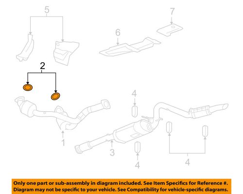 Gm oem exhaust-converter &amp; pipe seal 15035747