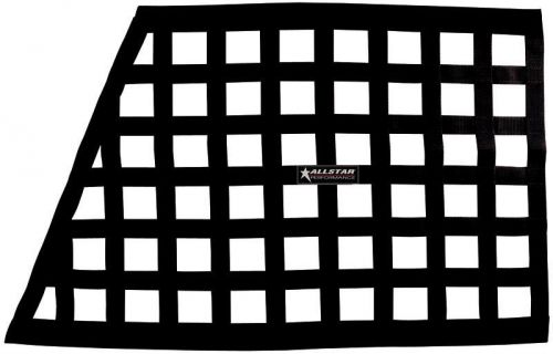 Oblong racecar window net 29&#034;x22&#034;x18&#034; tall black border style sfi 27.1 racing