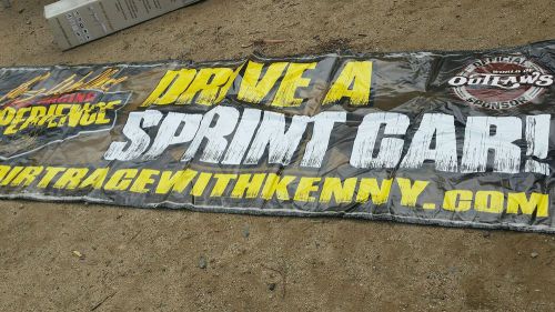 Wallace sprint car racing school, racing banners. 3x8.  (world of outlaws )