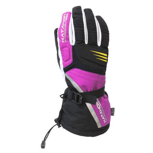 Katahdin cyclone snowmobile gloves pink