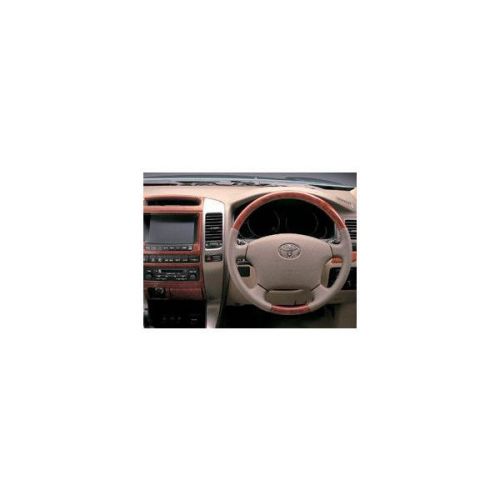 02-09 toyota land cruiser prado 120 fj120 genuine wood leather steering wheel