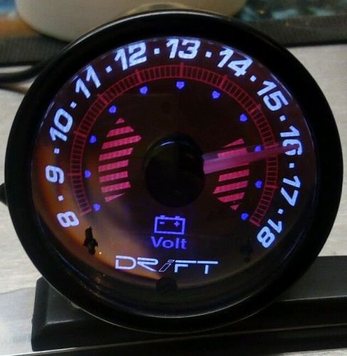 Drift 12 volt gauge 2&#034; - crystal / smoke gauge dial (12v hsv ls1 fpv v8 dash)