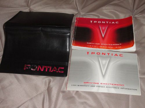 1999 pontiac grand am owner&#039;s manual with warranty info brochure in vinyl folder