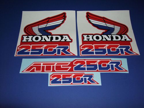 1986 honda atc 250r stickers decal wings shrouds fender fuel gas tank atc250r 85