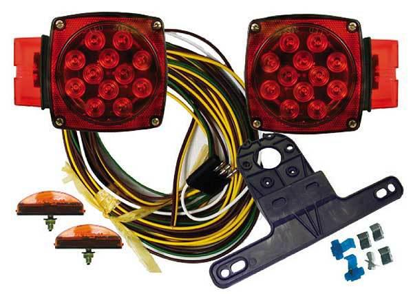 Submersible led trailer light kit