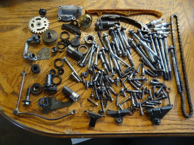 05-06_kawasaki_zx6r_zx_636_zx-6r_engine hardware parts lot_nut_bolt_bracket++++