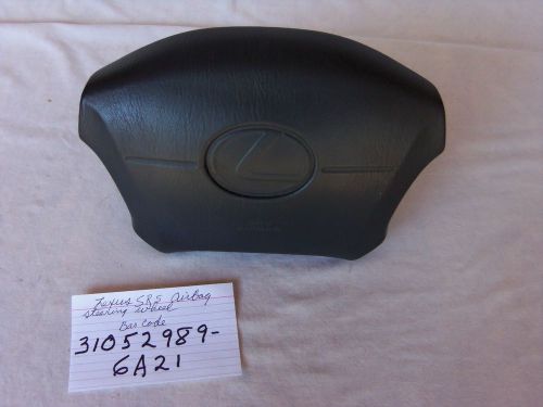 95 96 97 98 99 0 lexus ls400 driver steering wheel air bag airbag oem black gray