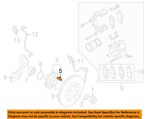 Gm oem brake-front-wheel stud 94501734