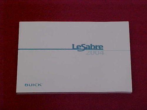 2004 new original buick lesabre owners manual service guide book 04 oem glovebox