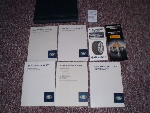 2014 land rover range sport suv owners manual books nav &amp; rear media guide case