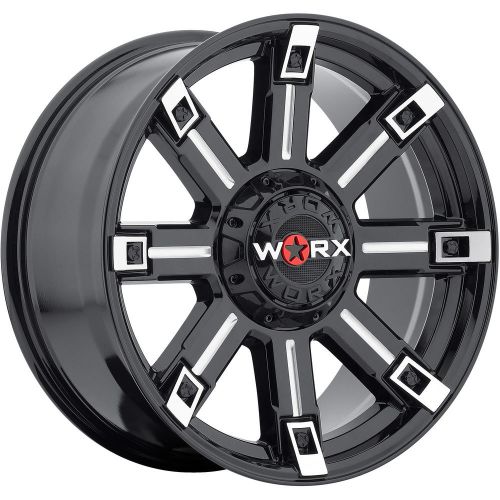 18x9 black milled worx triton 5x4.5 &amp; 5x5 +12 rims open country rt tires