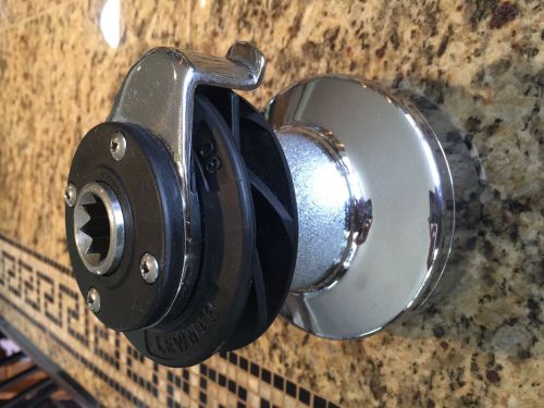 Lewmar wavegrip st 30 2 speed winch chrome over bronze excellent condition