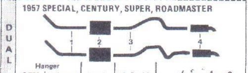 1954-1955 buick special, century &amp; skylark dual exhaust system, aluminized