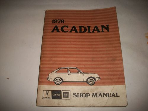 1978 pontiac acadian shop manual clean gm canada cmystor4more