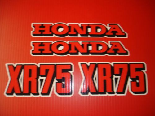 1973 honda xr 75 gas tank and side panel decal set