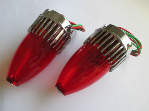 Pair of 1959 cadillac tail lights with blue dots  new 59 hotrod ratrod chev ford