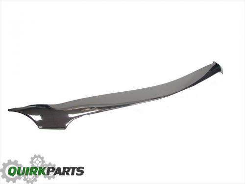 2015 gmc yukon &amp; xl aeroskin molded hood deflector bug shield chrome oem new