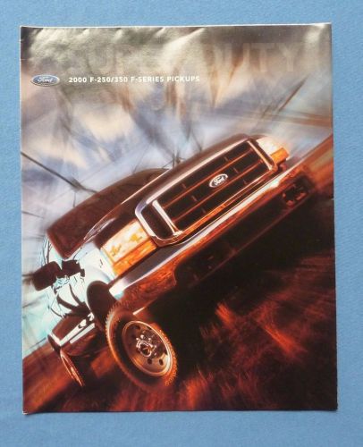 2000 ford super duty f-series f-250 f-350 dealer sales brochure~original poster