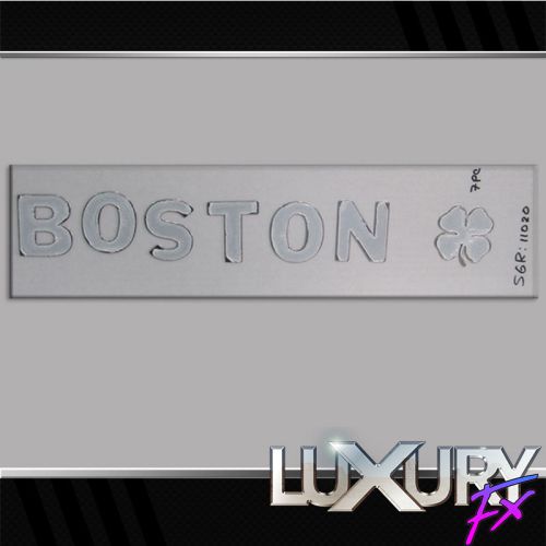 7pc. luxury fx stainless steel boston &amp; clover emblem