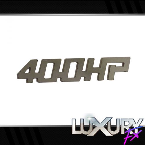 2pc. luxury fx stainless steel 400hp emblem