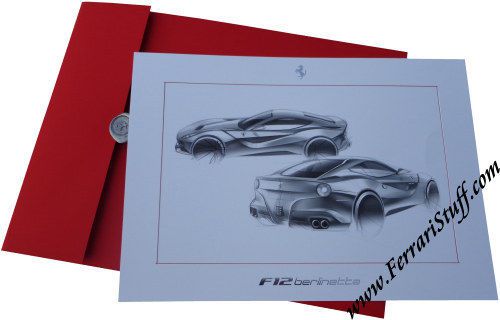 Genuine ferrari f12 berlinetta litografia