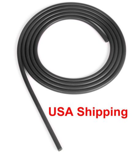 Black 1/8&#034;(3mm) vacuum silicone hose intercooler coupler pipe turbo 10 feet