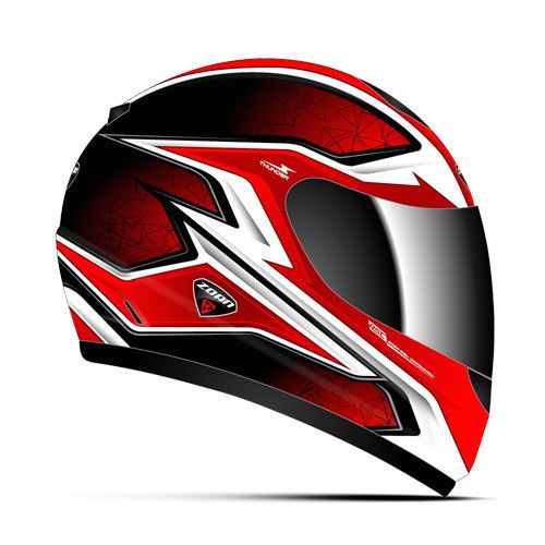 Zoan thunder youth sn/e helmet,  red, large
