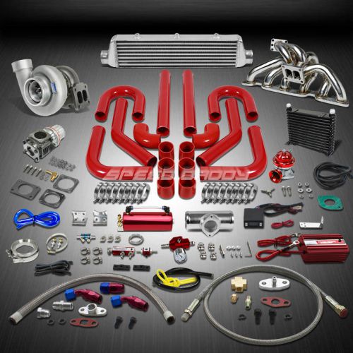 Gt45 1.05ar 800hp+16pc turbo charger+manifold+intercooler kit for gt-r rb26de