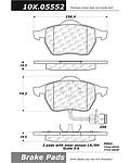 Centric parts 104.05552 front super premium semi metallic pads