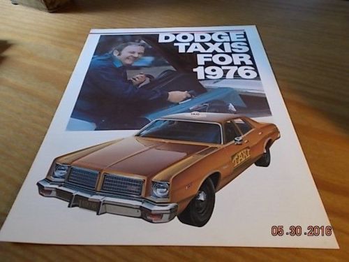 1976 76 nos dodge coronet monaco dart sportsman taxi cab sales brochure taxicab