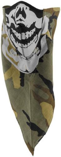 New zan headgear reflective skull adult neoprene neodanna, camo, one size