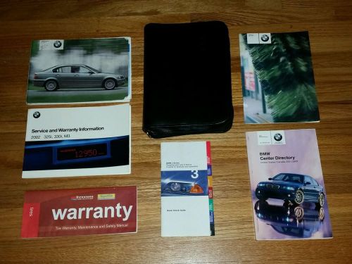 2002 bmw 3-series owner’s manual set  320i / 325i / 325xi / 330i / 330xi