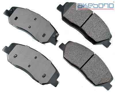 Akebono act1202 brake pad or shoe, front-proact ultra premium ceramic pads