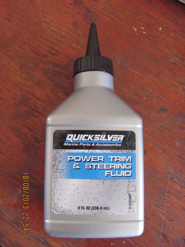 Mercury quicksilver power trim &amp; steering fluid  8 fl oz   #92-858074q01