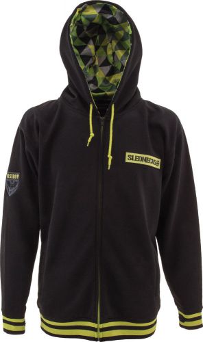 Slednecks destroy zip hoodie black 2x