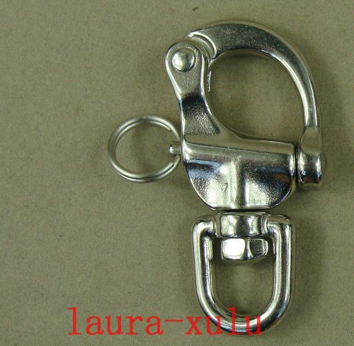 2.6&#034; quick release stainless steel swivel snap shackle marine boat sailing yacht