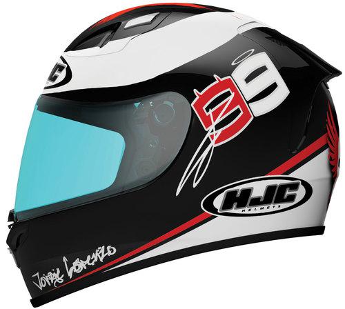 Hjc fg-17 x-fuera jorge lorenzo replica full-face helmet,black/white,small/sm