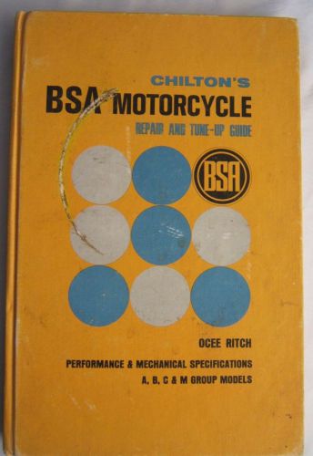 Chilton&#039;s bsa motorcycle repair and tune-up guide 1973 troubleshooting bike